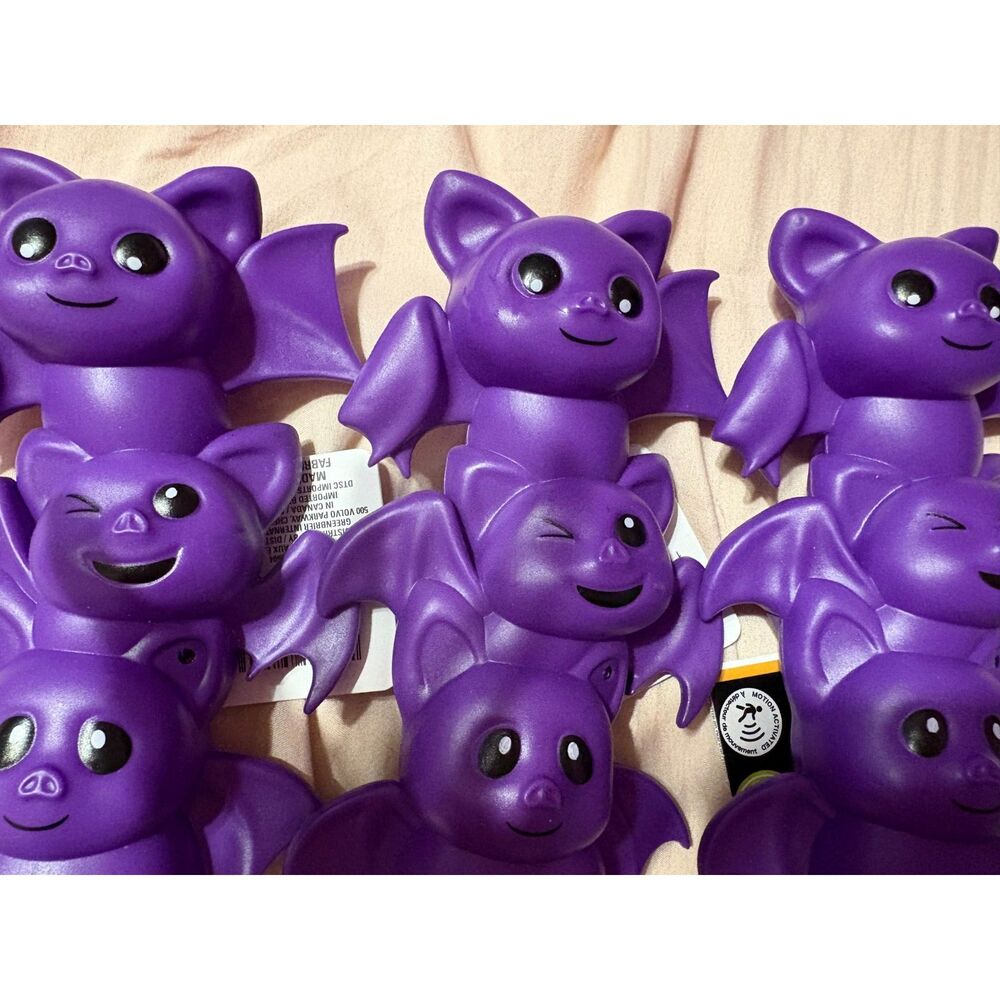 Greenbrier International Motion Activated Purple Bat Halloween Decor